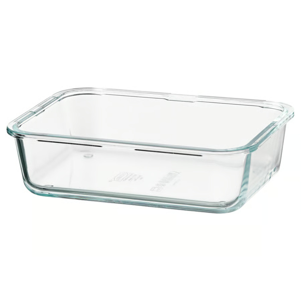 IKEA 365+ Food Container, Rectangular/Glass, 34 oz (703.591.99) NEW